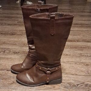 Wanted Brown Over the Knee Boots
